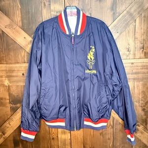 Vintage 1996 Atlanta Summer Olympics Mirage reversible bomber jacket Size Men M